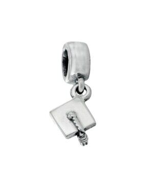 PANDORA Silver Hanging GRADUATION Hat/Cap Dangle Charm 790270 …